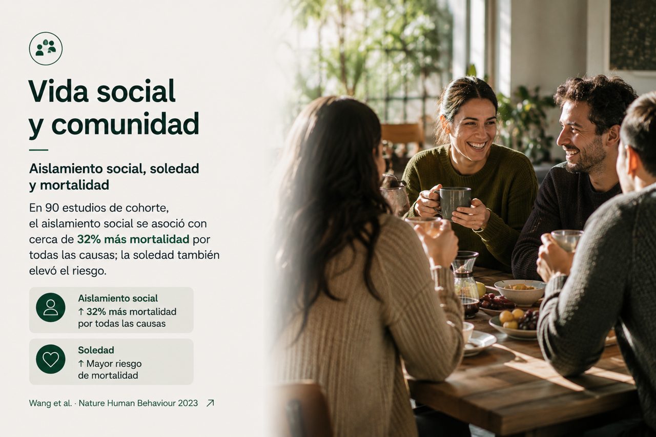 Infografía del estudio: Aislamiento social, soledad y mortalidad