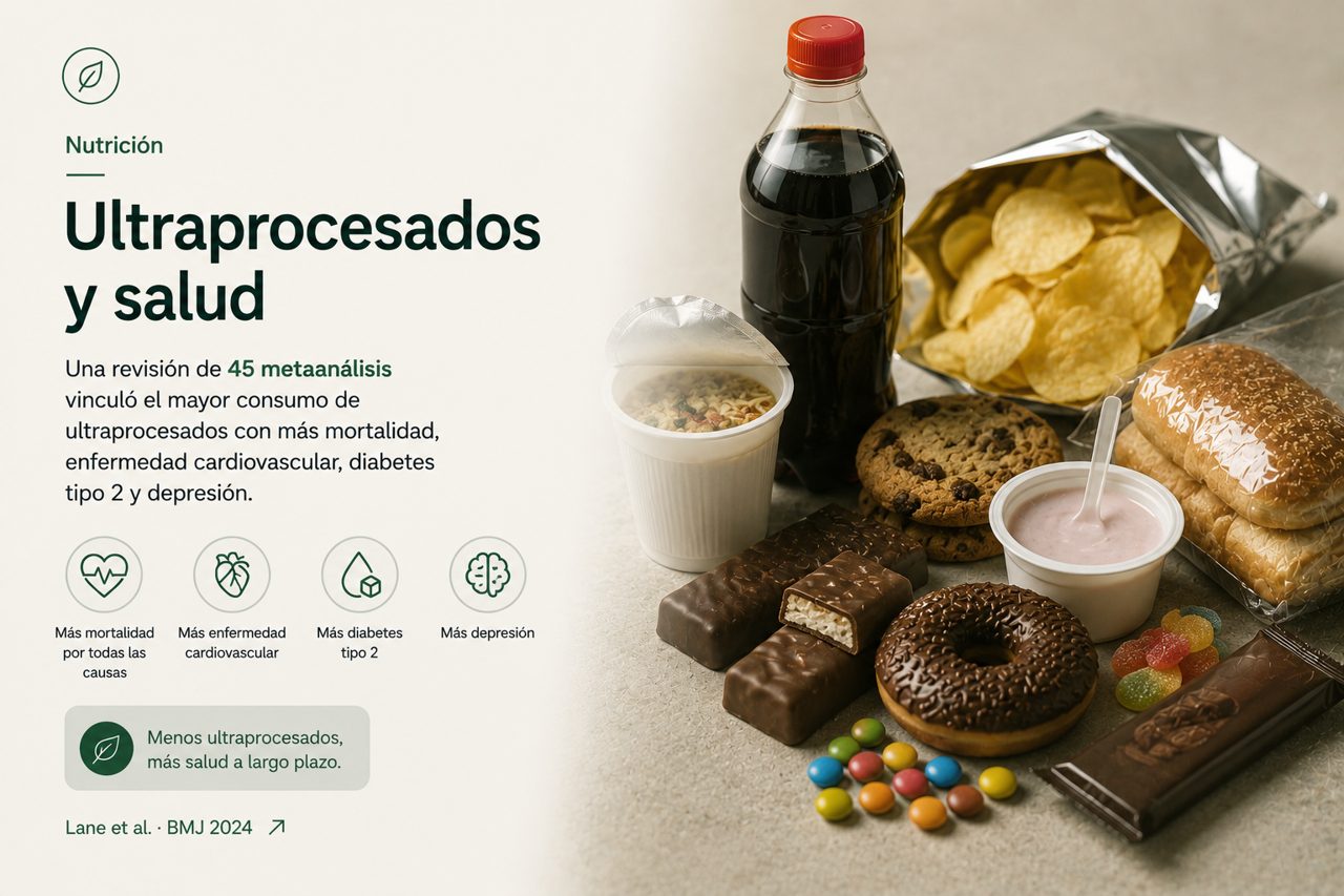 Infografía del estudio: Ultraprocesados y salud